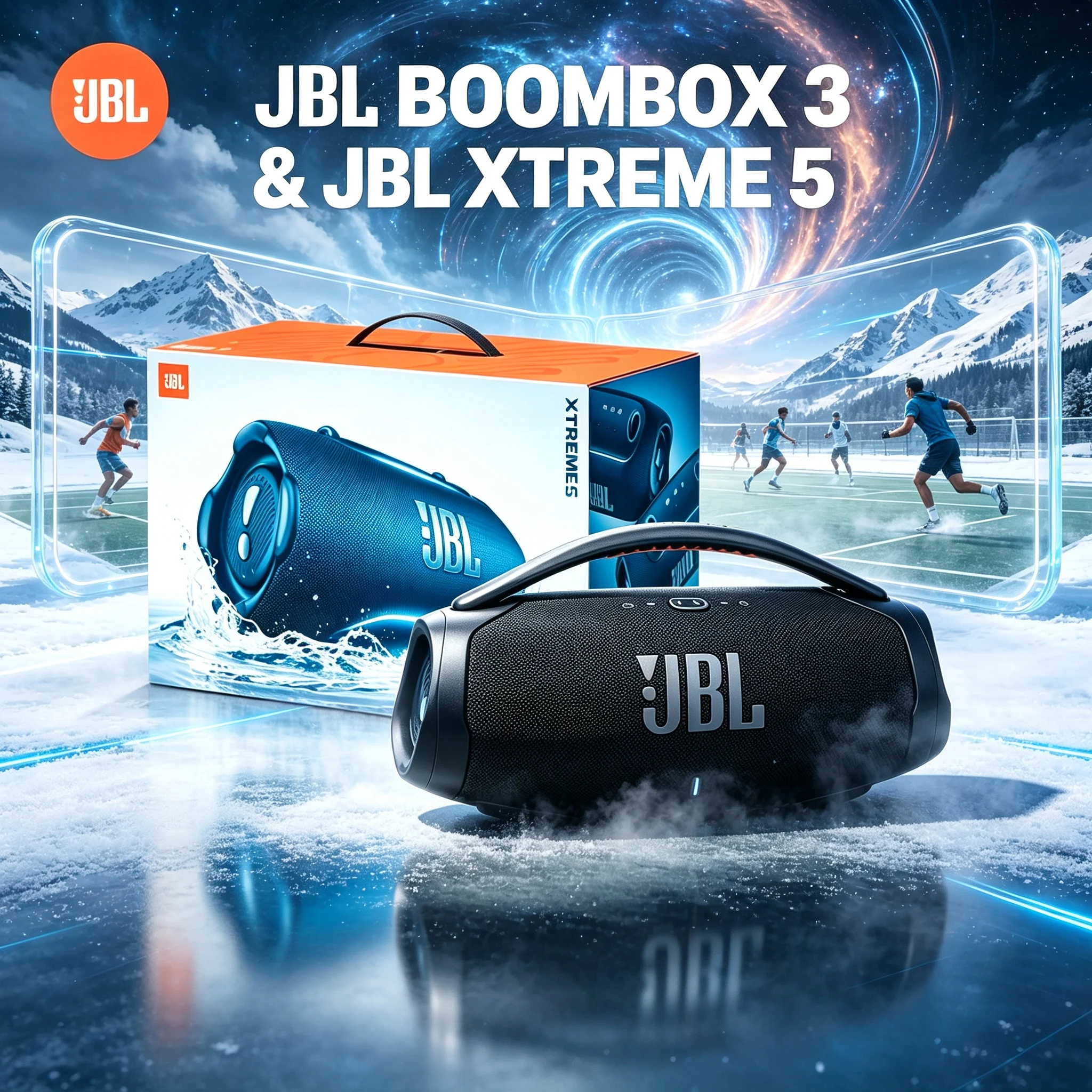 JBL Boombox 3 & Xtreme 5 Bluetooth Speaker Heavy Bass Boost IP67 IP68 Protection Outdoor Gathering Travel Music Player