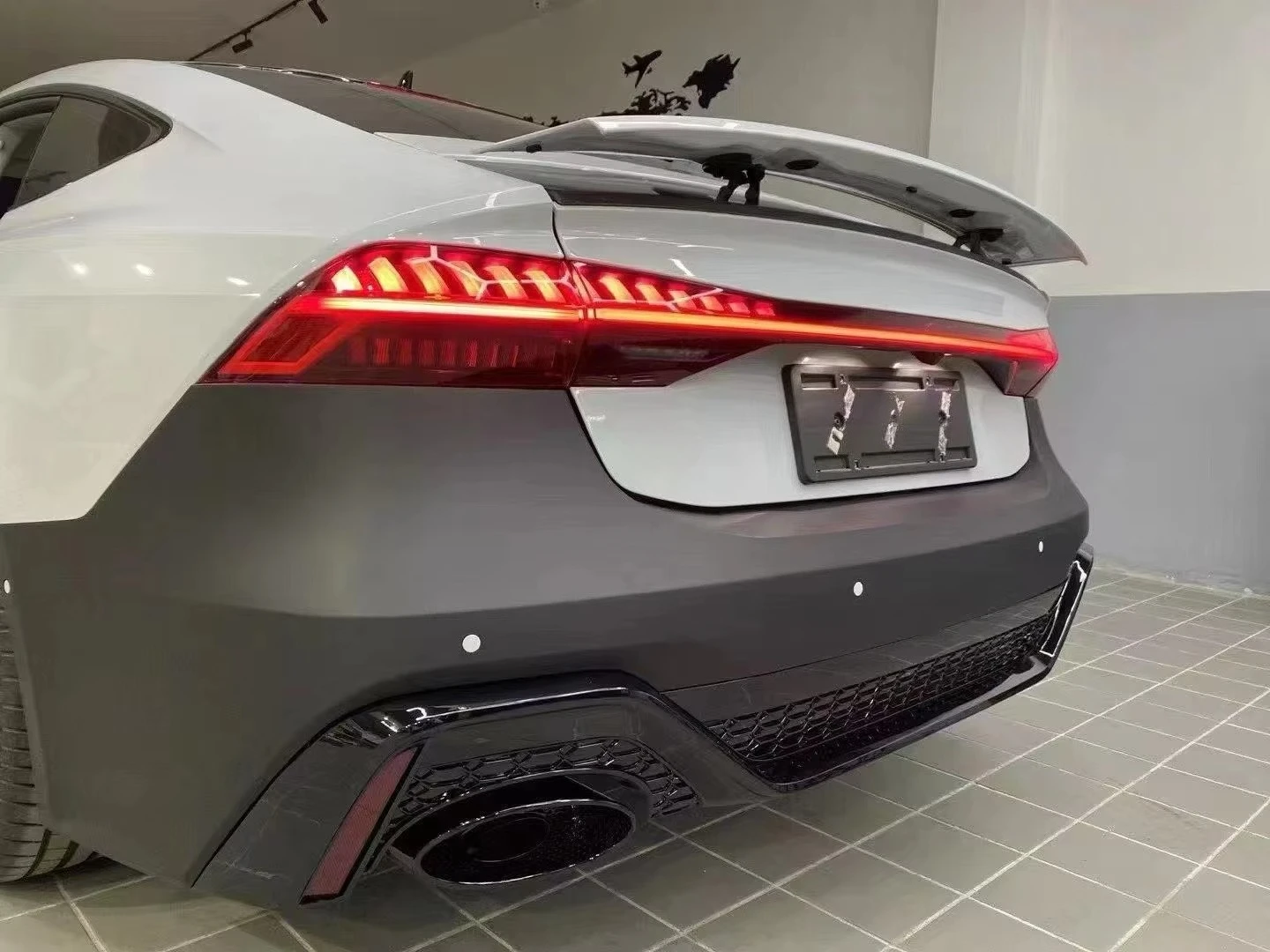 STLF FOR New Audis A7 C8 RS7 Front and Rear Bumper Upgrade and Retrofit RS7 Body Kit 3