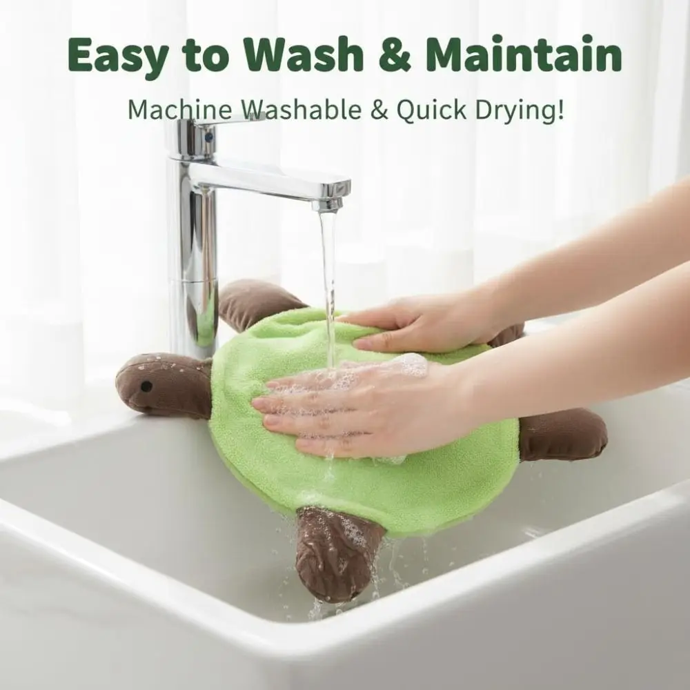 هدية إبداعية على الوجهين ممسحة قدم السلحفاة الأرضية قابلة للغسل وقابلة لإعادة الاستخدام ممسحة أرضية السلحفاة على شكل سلحفاة ممسحة بدون استخدام اليدين