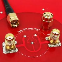 150mm Triple Feed Patch 5.8Ghz For Pagoda Array FPV Antenna Image Transmitter 14dBi For SMA Female Pin/female