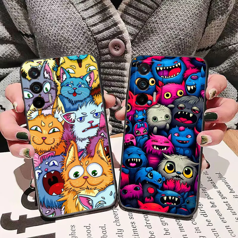 Terrifying Cartoon Monsters Phone Case For Realme C65 C63 C55 C53 C35 C33 C30S C30 S21Y C21 C20 C15 C11 NARZO 50 X50 GT Case