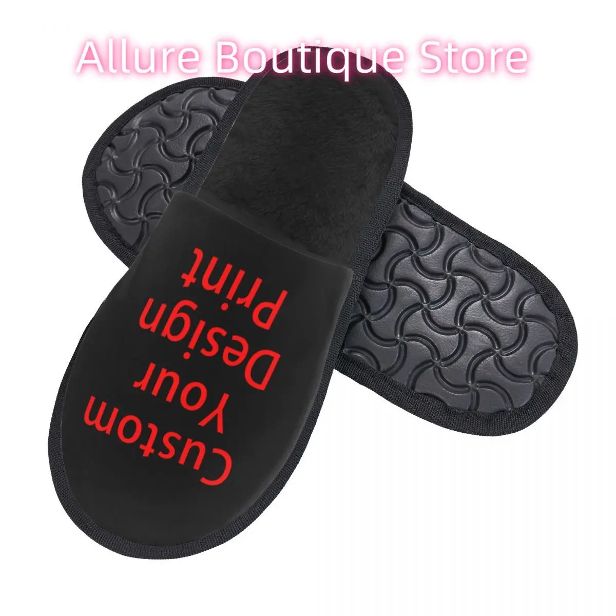 Custom Your Design Guest Slippers for Hotel Women Custom Print Customized Logo Printed House Slipper