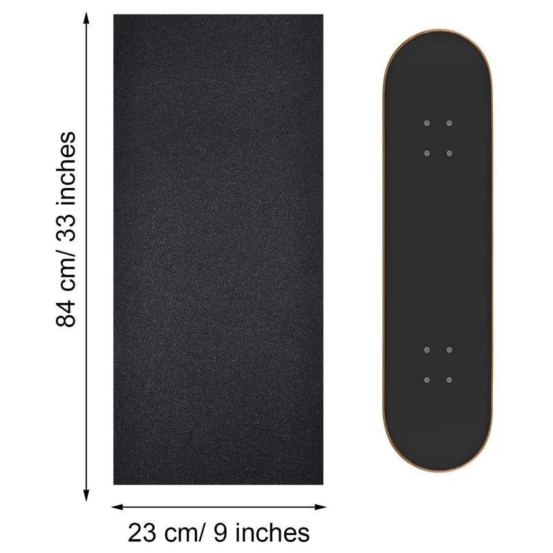 4 PCS Skateboard Grip Tape Waterproof Scooter Grip Tape Anti-Slip Skateboard Sandpaper 9 X 33 Inch