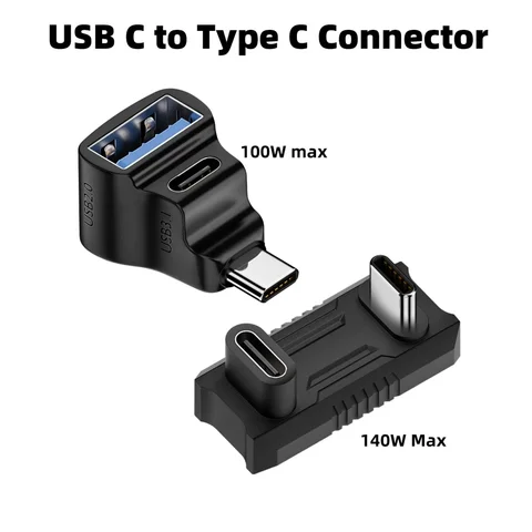140W Fit for Steam Deck 2-in-1 Extension Connector Right Angle Type-C…