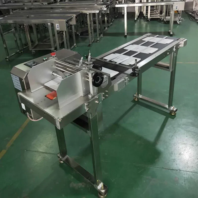 

New Electronic Paging Machine Friction Type Adjustable Length And Width Stainless Steel Conveyor Can Be Used With Inkjet Printer