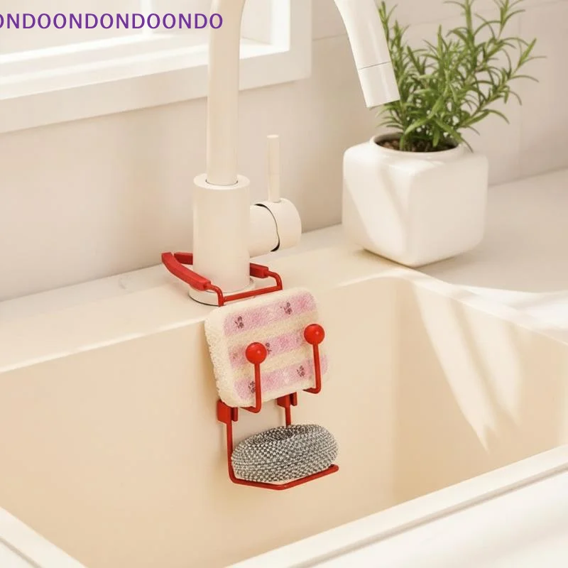 Kitchen Metal Sink Drying Holder Sink Rack Wall Sucker Sponge Storage Soap Stand Dish Cloth Shelf Organizer Holder Products
