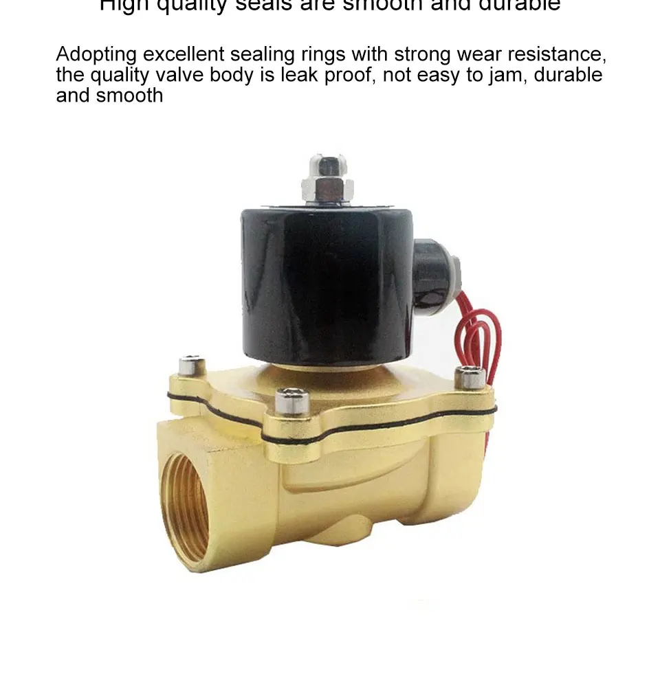 Detalle 2 de Electroválvula 2W Solenoid Valve Normally Closed Brass DN6/8/10/15/20/25 1/4\ Agua y vapor
