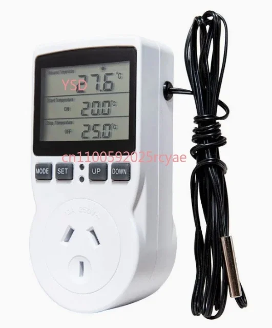 Large Screen Temperature Controller Socket - EU/US/UK Plug, Countdown Switch Function