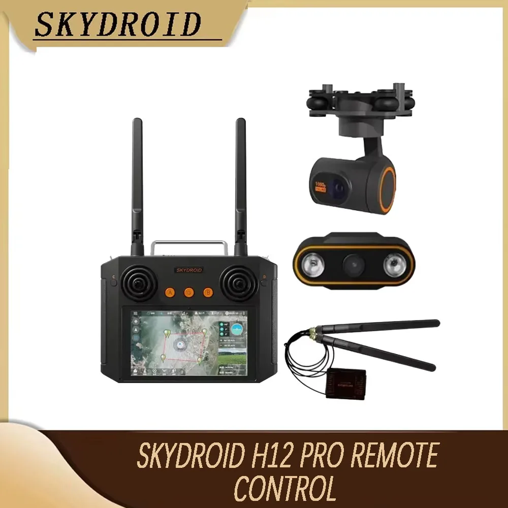 

Skydroid H12 PRO Пульт дистанционного управления с 3-объемной камерой/3-осевым карданным подвесом 1080P Цифровое изображение для сельскохозяйственного опрыскивающего дрона БПЛА