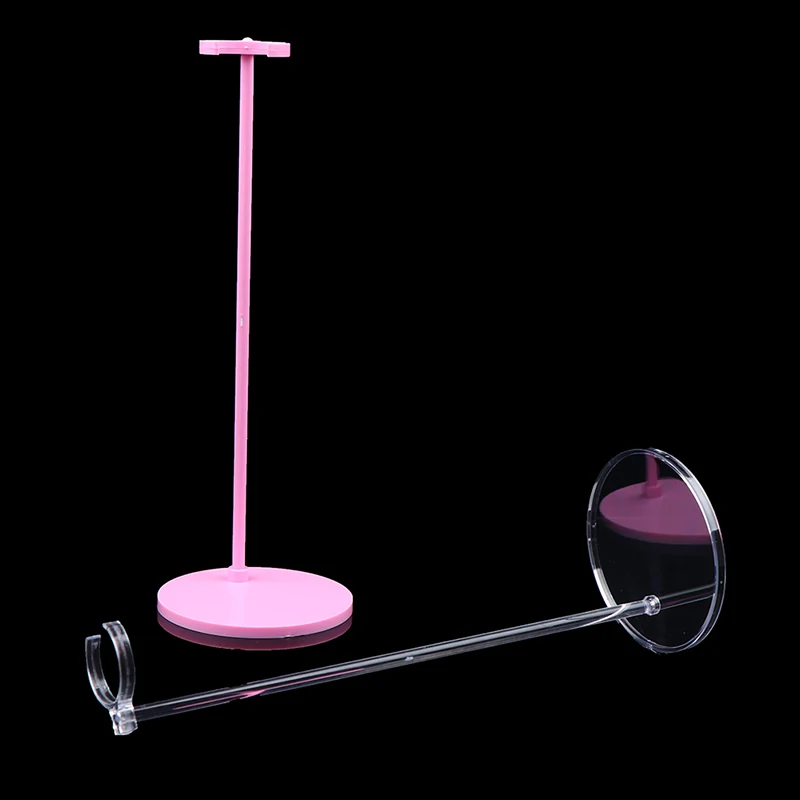 Doll transparent fixed foot plastic standing display stand card waist stand