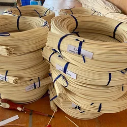 2-12mm diametro 500g materie prime naturali in vero Rattan indonesiano nucleo rotondo in canna per la riparazione della tessitura di mobili per cestini per sedie