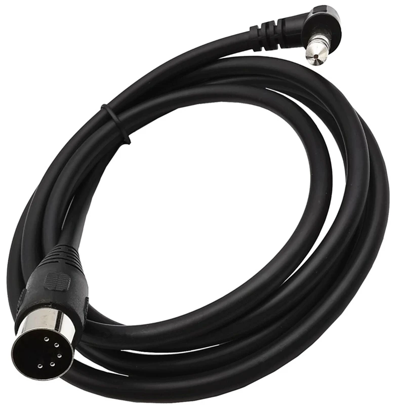20cm 150cm 90 Degree Right Angle MIDI Din 5-pin male to Monoprice 6.35mm (1/4 inch) Male TRSE Audio Mixer Stereo Audio Cable