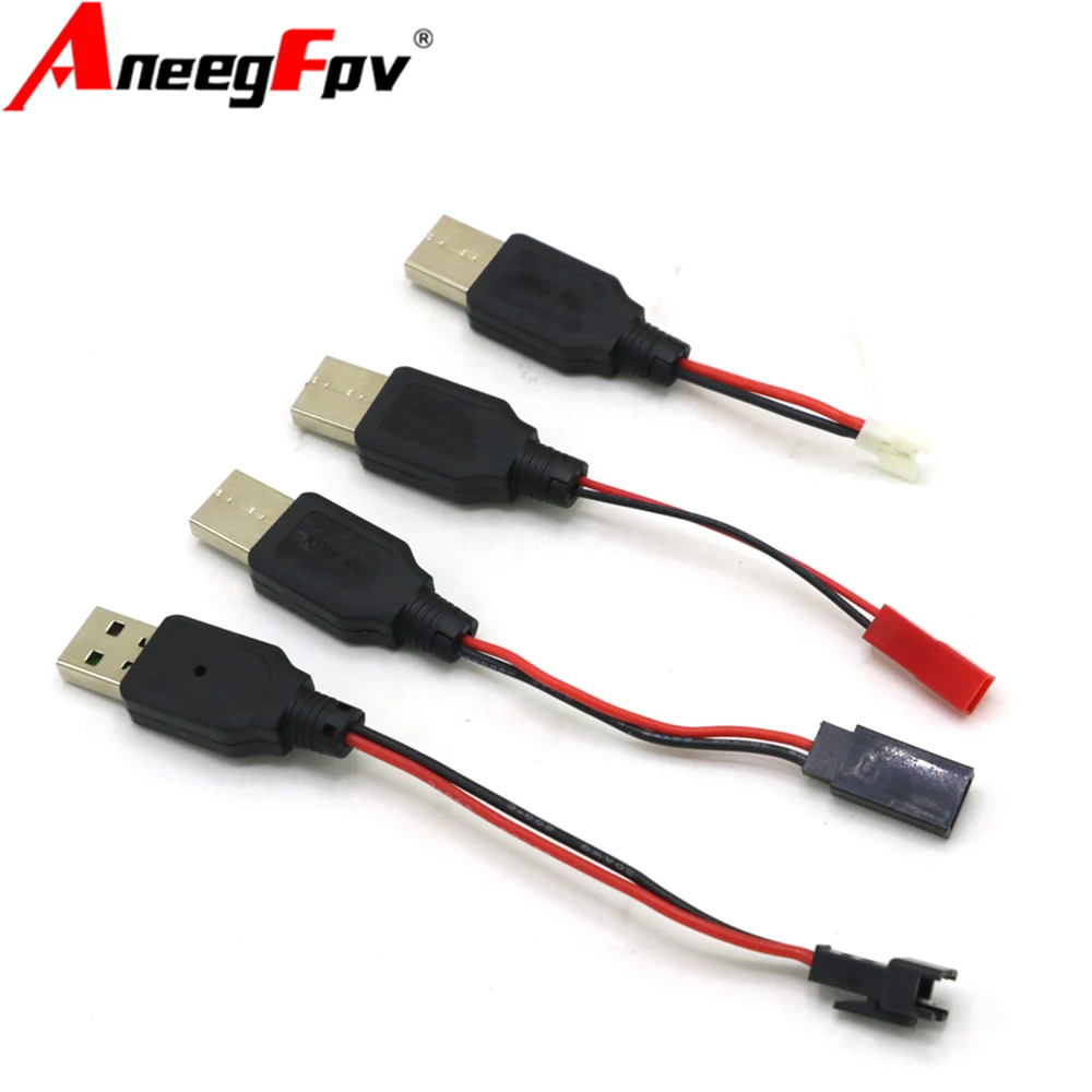 3,7 V Cable USB JST /SM / Futaba Enchufe Para 3Rc Drone Quadcopter