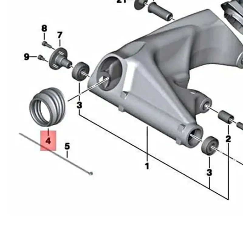 A65P-Motorcycle Rear Axle Transmission Front Dust Cover Before Drive Shaft Dust Cover For BMW R1200GS Adventure R RT S ST