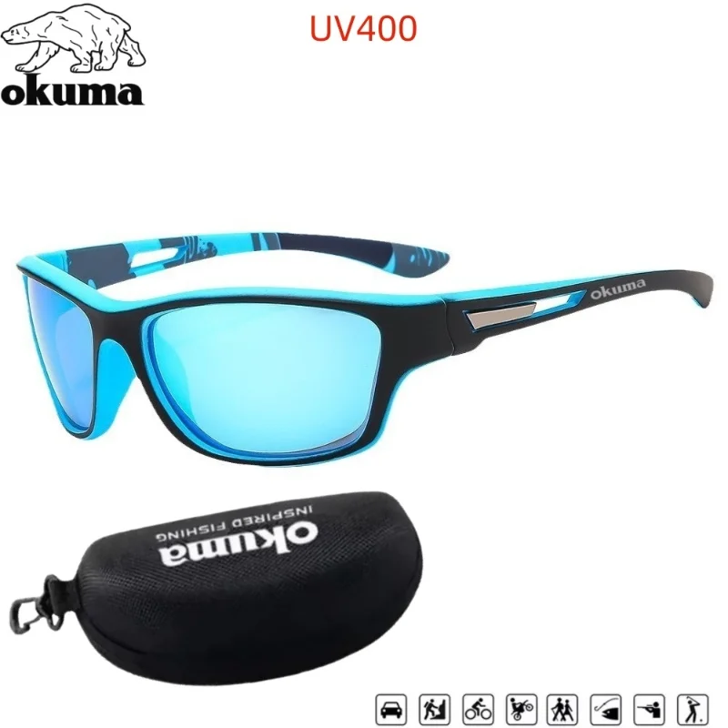 

OKUMA Anti-wind Sunglasses for Running, Driving, Cycling, Fishing, Polarized Sports Sunglasses for Men and Women