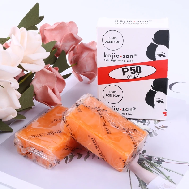 صابون تبييض البشرة وحمض الكوجيك والجلسرين والصابون المصنوع يدويًا للتنظيف العميق
