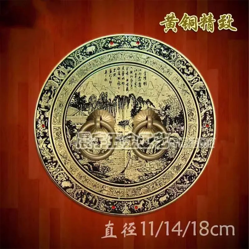 110mm 140mm 180mm Chinese antique furniture copper fittings cabinet handle shoe bookcase wardrobe door handle retro