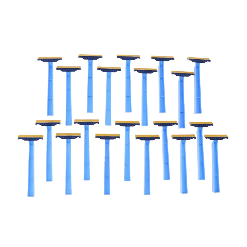 10/20 قطعة ل تحت الإبط شعر الجسم الحلاقة البلاستيك مشط رئيس النساء الحلاقة 1 شفرة المتاح الحلاقة مجموعة ماكينة حلاقة صحية