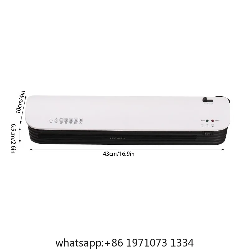 A3 Size SL399 Laminator Machine Set Hot and Cold Lamination 2 Roller System w/ 25 A3/A4/A5/A6 Laminating Pouches Corner Rounder