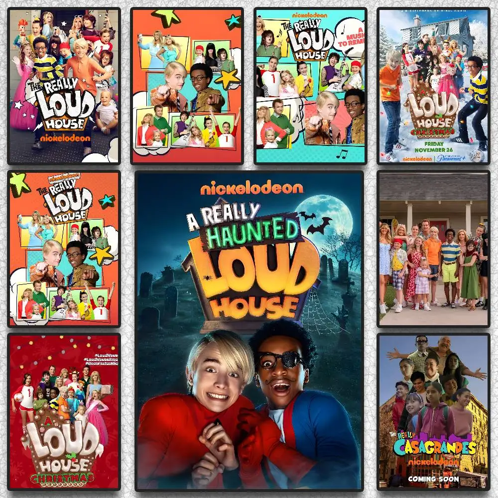 ملصق R-Really Loud House عالي الدقة على الحائط اللاصق المقاوم للماء وغرفة المعيشة المنزلية وغرفة النوم والديكور الجمالي