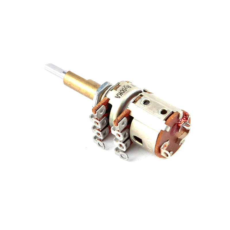 1PC ALPS 16 Dual-axis Dual-adjustable Rotary Dual-A50K /B50K Bent Foot Dual-axis Potentiometer With Switch Shaft Length 30mm