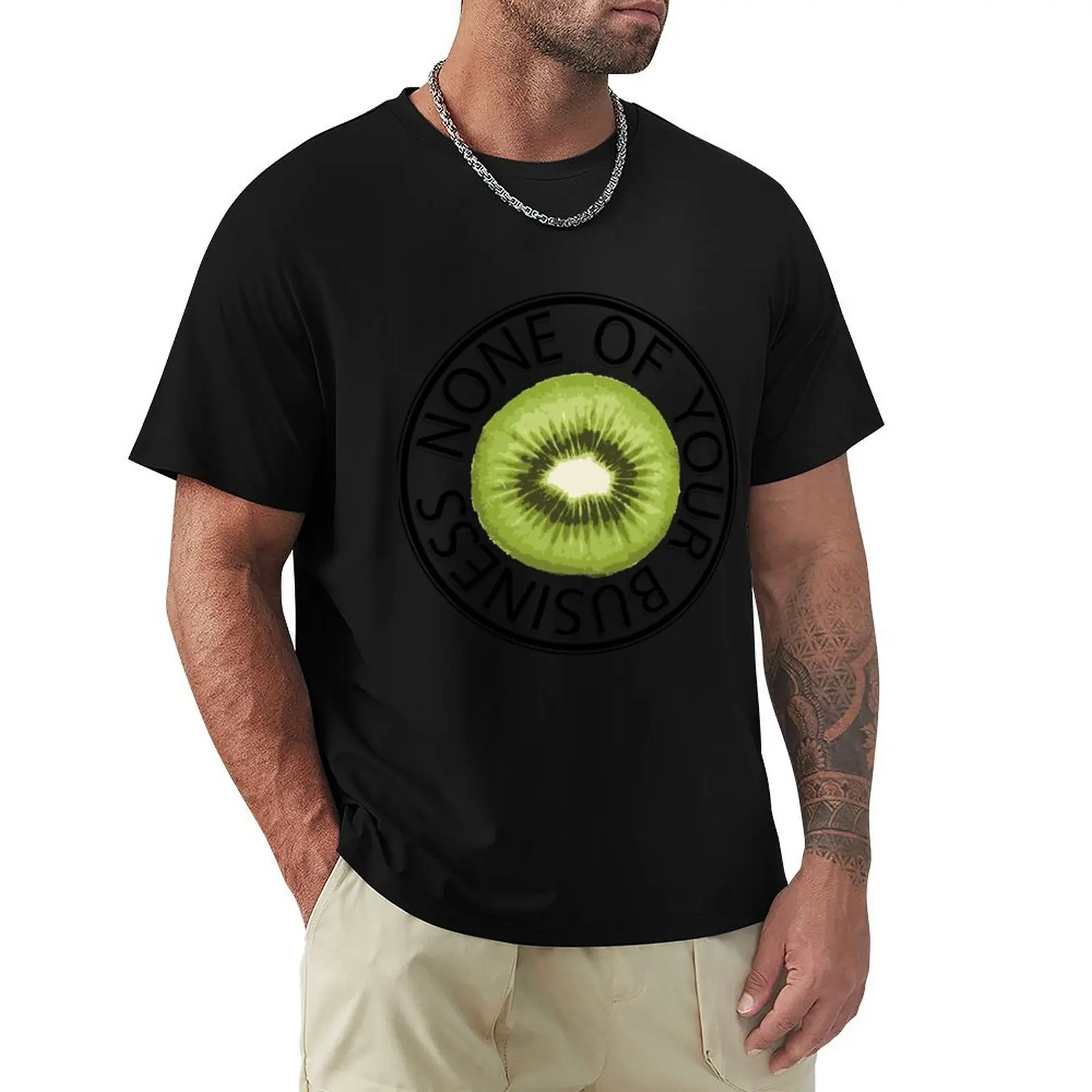 KIWI T-Shirt cotton t-shirt plain for man package T-Shirt