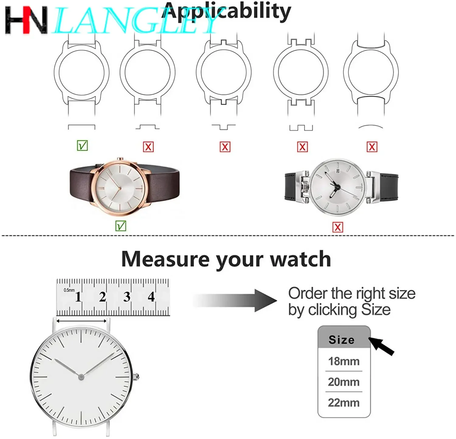 밀라노 시계 밴드 스테인레스 스틸 손목 밴드 교체 스트랩 너비 12mm 13mm 14mm 16mm 17mm 18mm 19mm 20mm 22mm, 도구 핀 포함