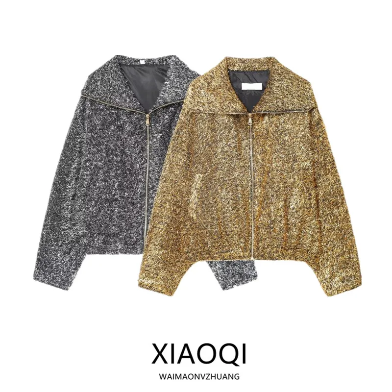 

Новая зимняя женская верхняя одежда Fashion Metal Color Pilot Jaet 202, универсальное пальто для поездок на работу, длинное пальто на молнии