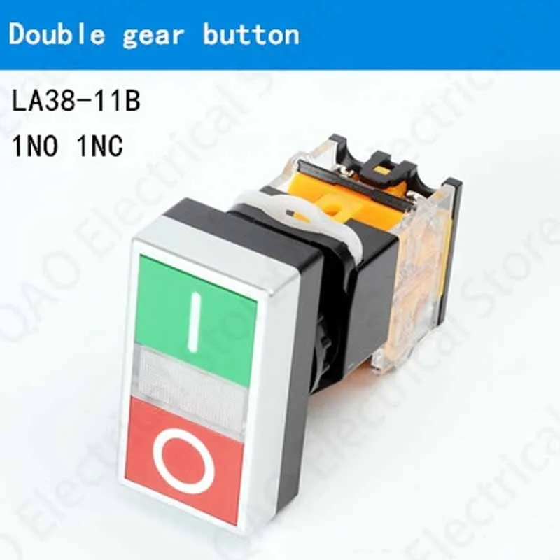 1PCS LA38-11 LA38 11 LA38-11series High quality automatic push button switch arcade Double button Self reset