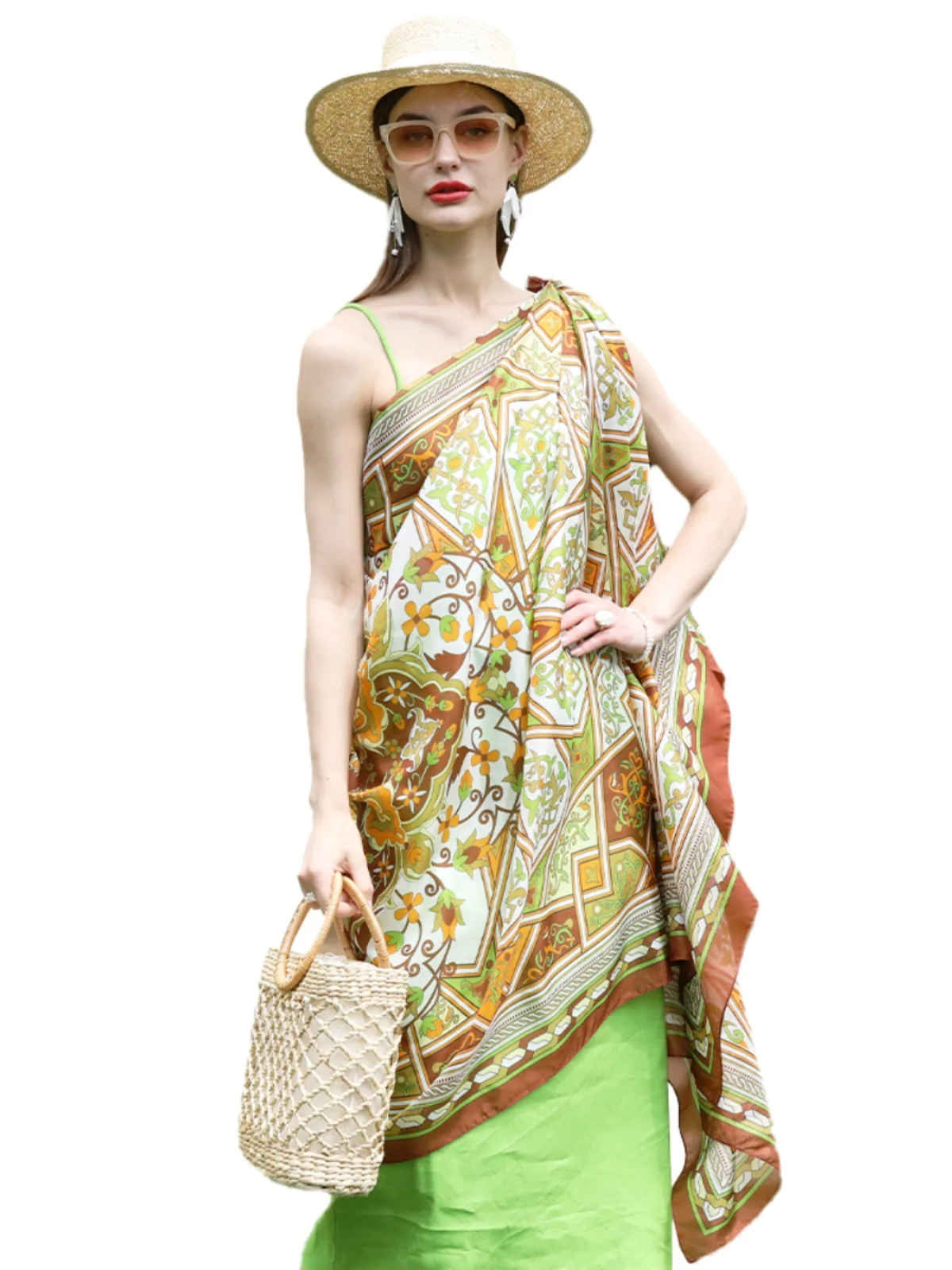 ele-geometric-floral-awl-multifunctional-silk-mommy-sle-coat-summer-sunscreen-large-coat-cowl-ne-design-gift-box