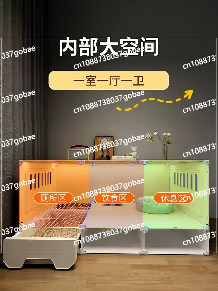 

Rabbit Cage Family Villa Extra Large Luxury Transparent View