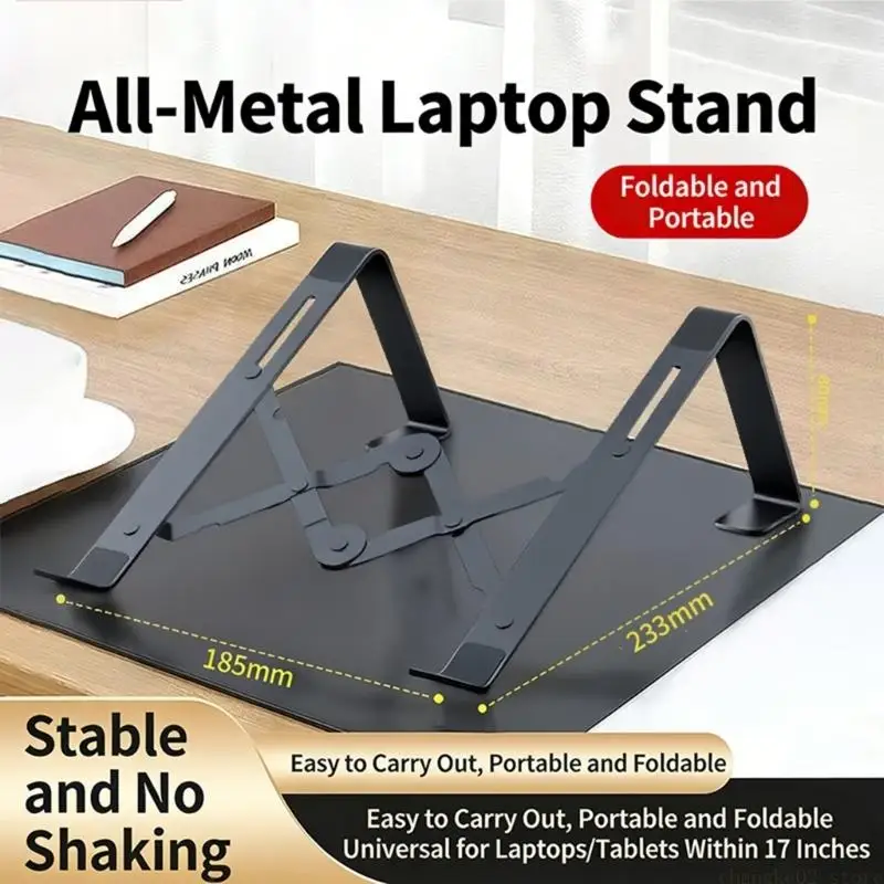 Aluminum Alloy Folding Laptop Stand Adjustable Tablets Holder for Desk Office Use