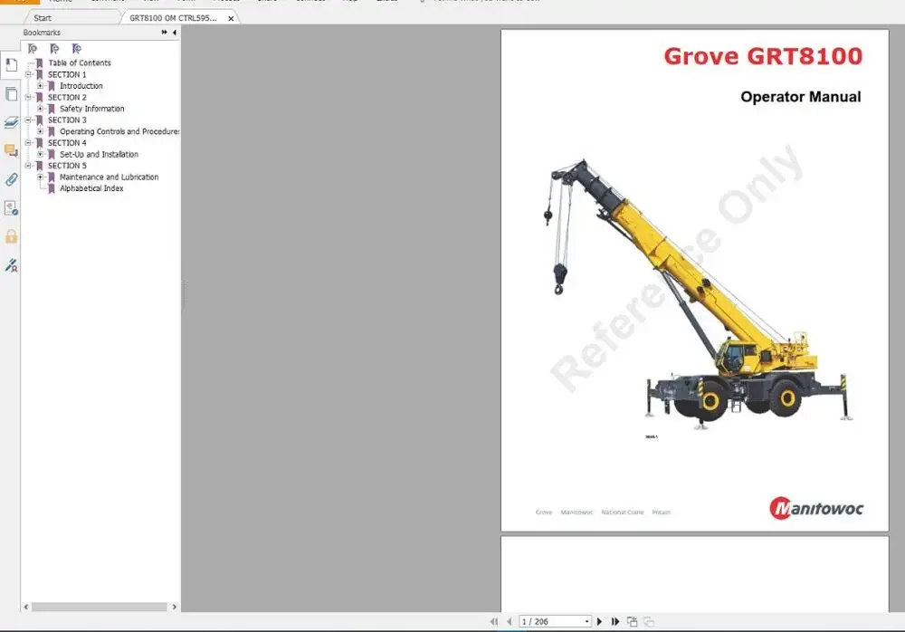 

Мобильные журавли Grove, все модели, полный набор, руководство, 4,31 ГБ