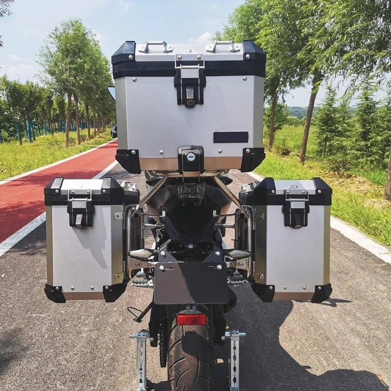 650MT Motorcycle Accessories Saddlebag Side Toolbox Bracket Top Case Luggage Pannier Rack 650-MT Fit For CFMOTO 650 MT