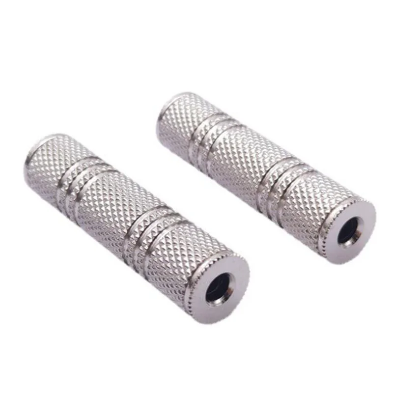 3.5mm male Jack Coupler 3.5 mm Female to 3.5mm Female Jack plug 3 pole audio Stereo Coupler Socket Adapter connectors 1/5pcs