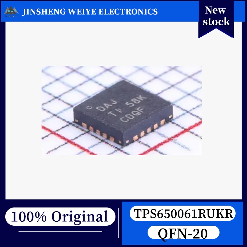 (5/30 pieces) TPS650061 TPS650061RUKR QFN20 Power Management Chip, 100% Brand New, In Stock, Original Chipset