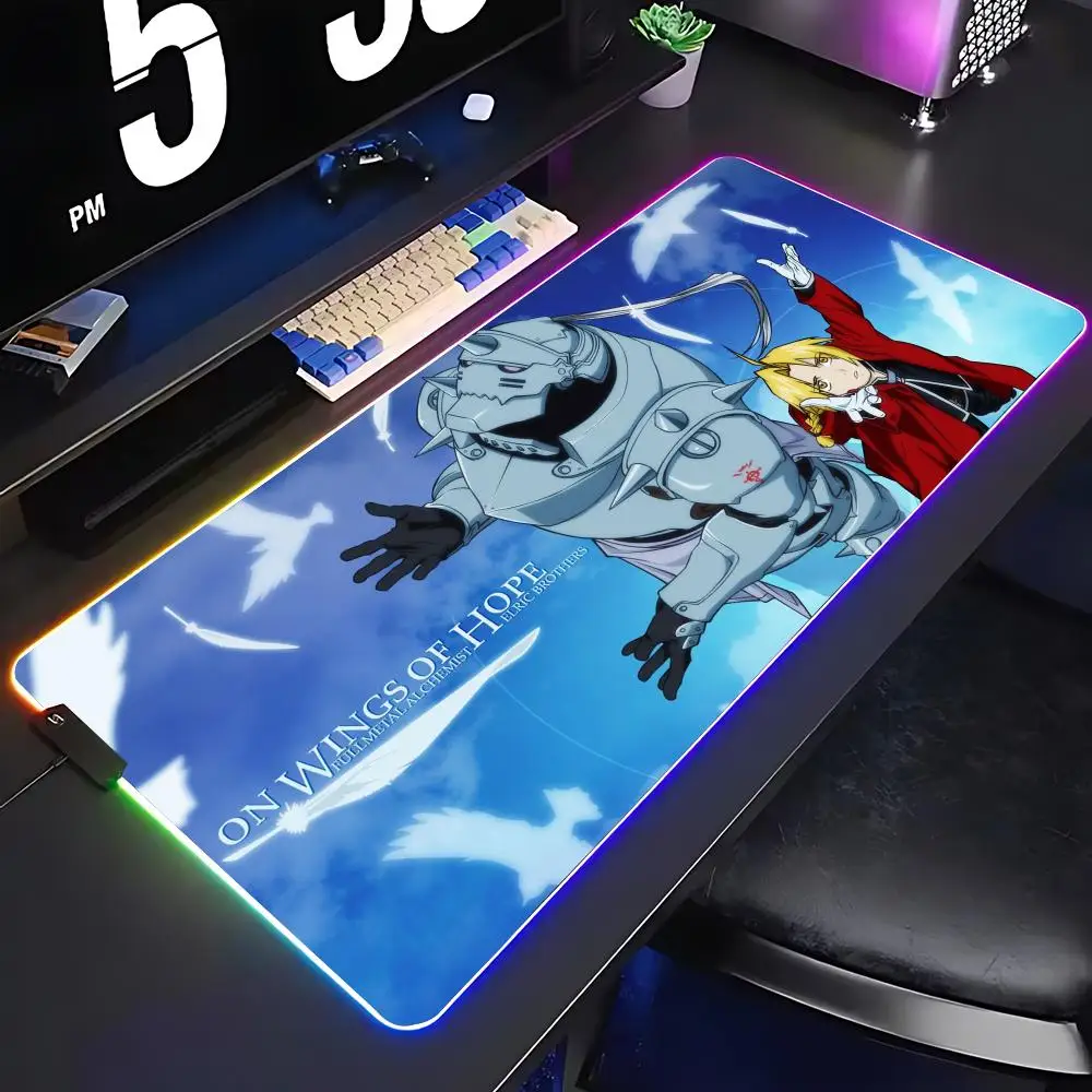 Alphonse Fullmetal Alchemist Mouse Pad Keyboard Cover Desk-mat Colorful Surface Multi-size World Computer Gamer