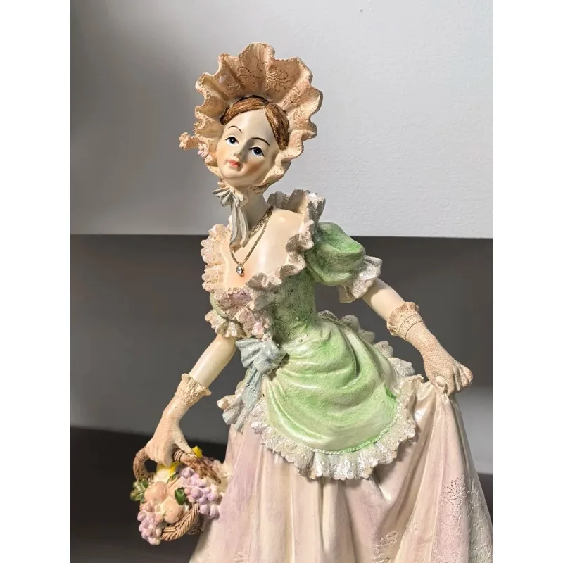 

30cm European Style Character Ornaments Creative Home Decor Desktop Living Room Doll Model Action Scene Accessories