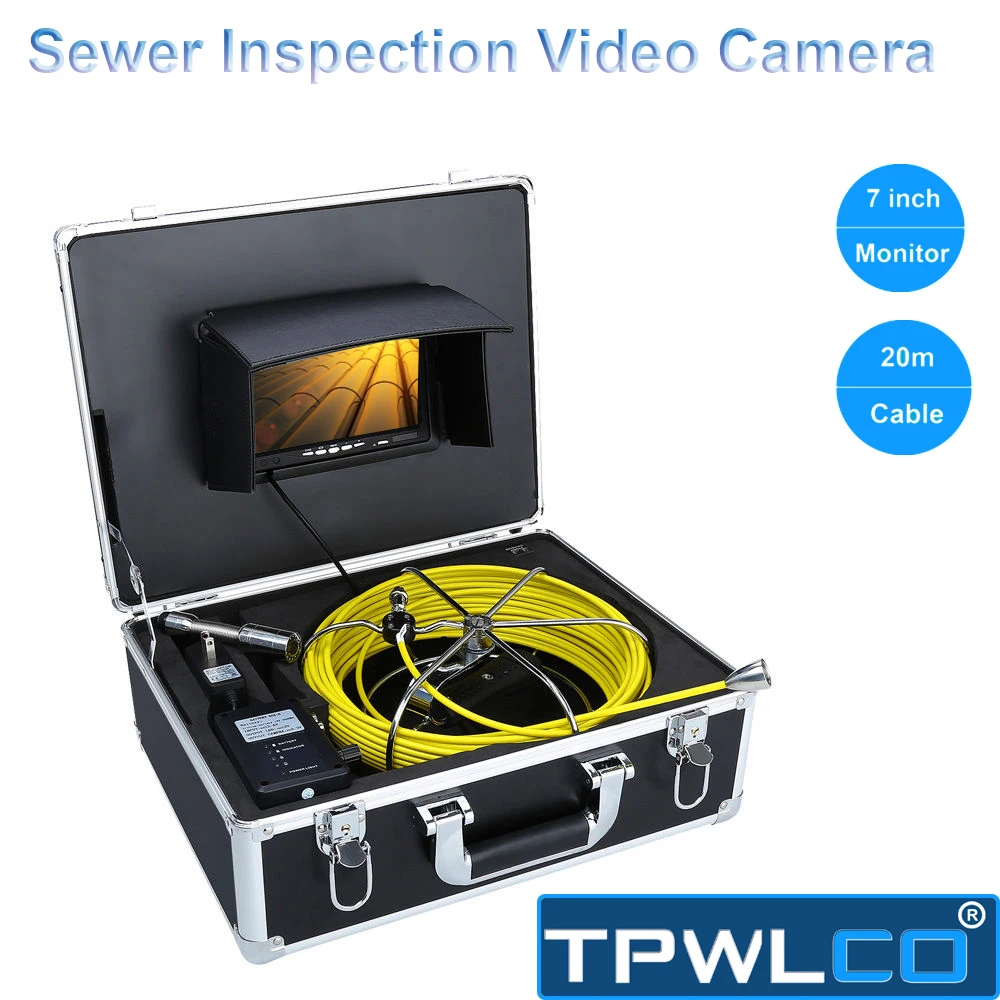 

Factory Direct Supply 7 inch Monitor 20M Cable Sewer Pipe Inspection Camera System Used For Underground Pipe Inspection