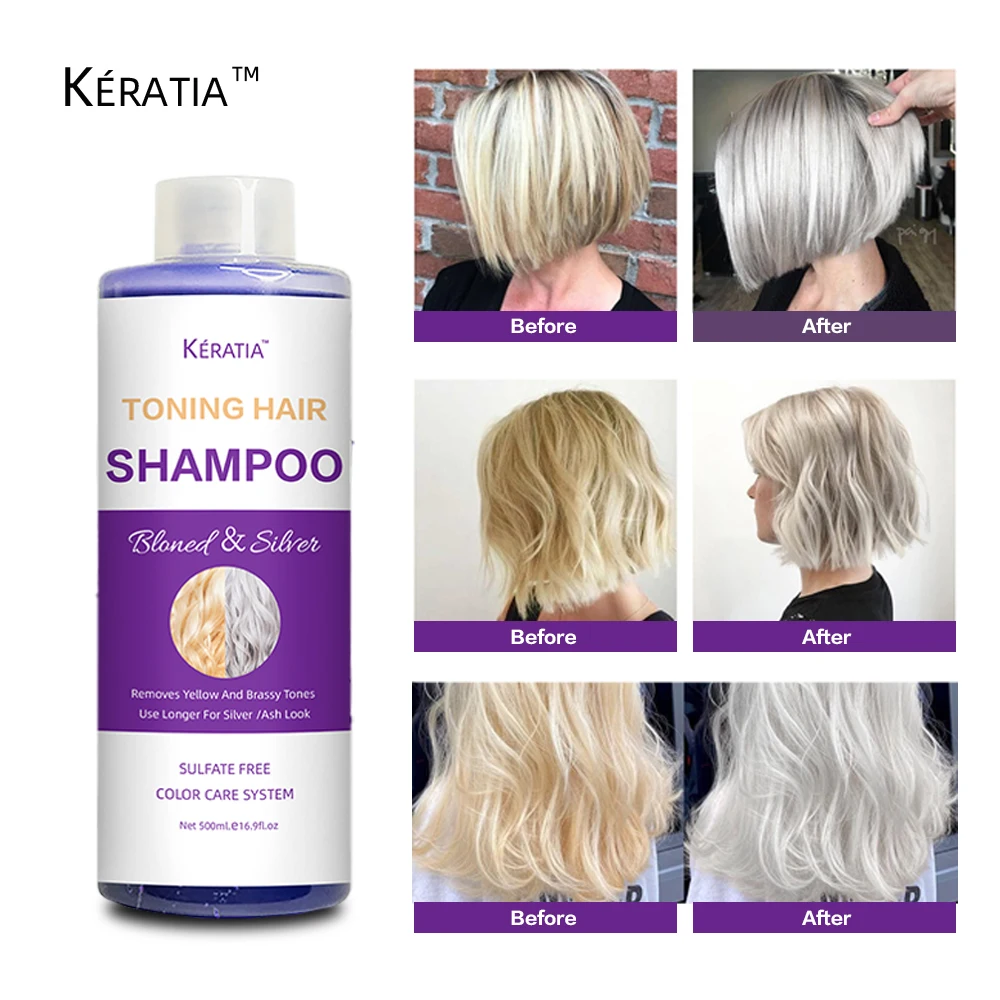 Purple organic amino acid anti forfora idratante germinal shampoo maschera per capelli cheratina king