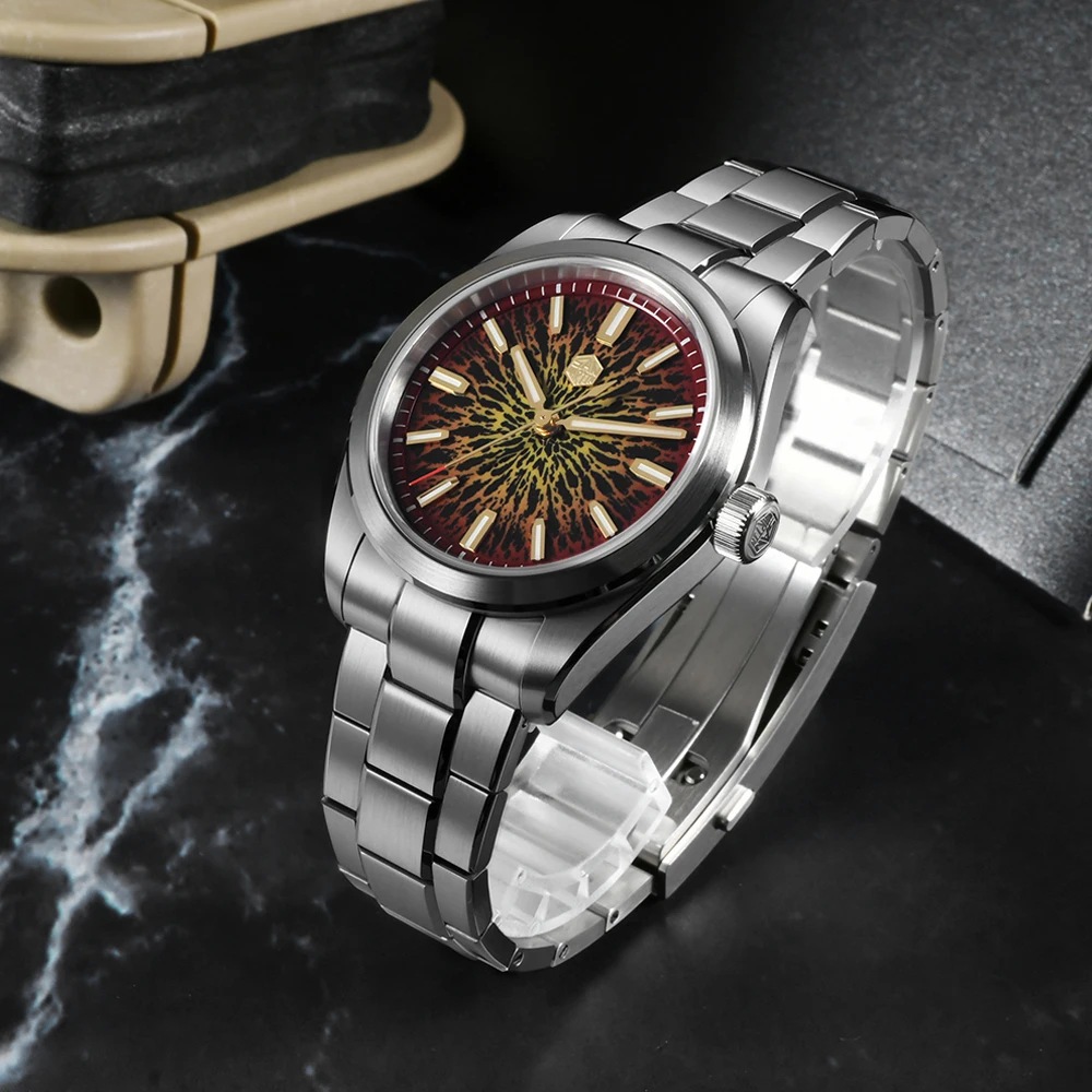 San Martin Original Design 39mm SN0144 Automatic Watch Miyota 90S5 Luxury Mechanical Mens Dress Timepiece with JianZhan Dial