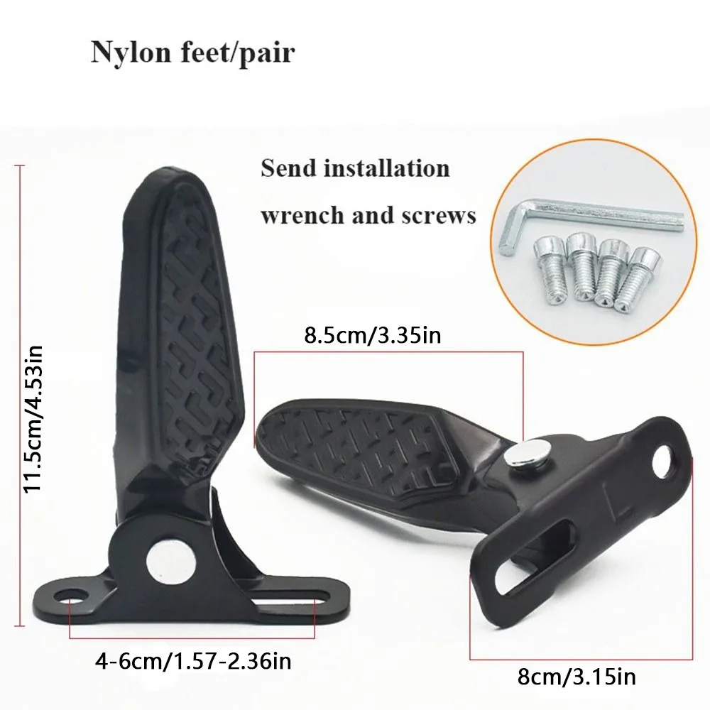 

Утолщенная педаль электромобиля из алюминиевого сплава, прочная несущая сила, износостойкая универсальная подставка для ног, прочная педаль