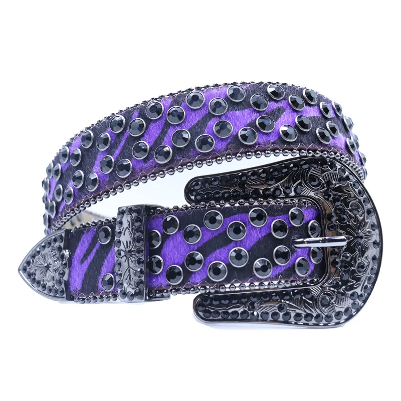 Ceinture de glace Vintage de styliste, Style Punk, strass, Faux cuir Y2K, large ceinture en cristal pour hommes et femmes