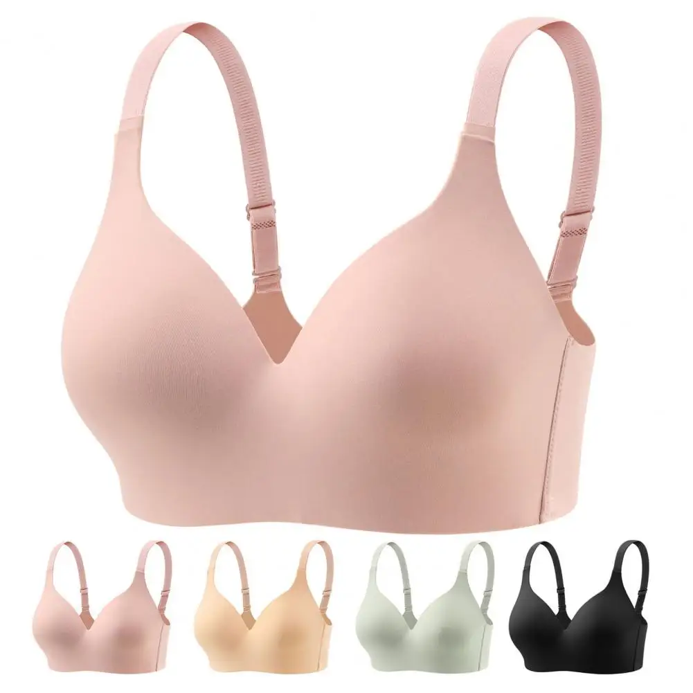 2025 Seamless Bras For Women Japanese Style Wireless Underwear No Steel Ring Bralette 3/4 Cup Glossy Bra Female Sport Lingerie