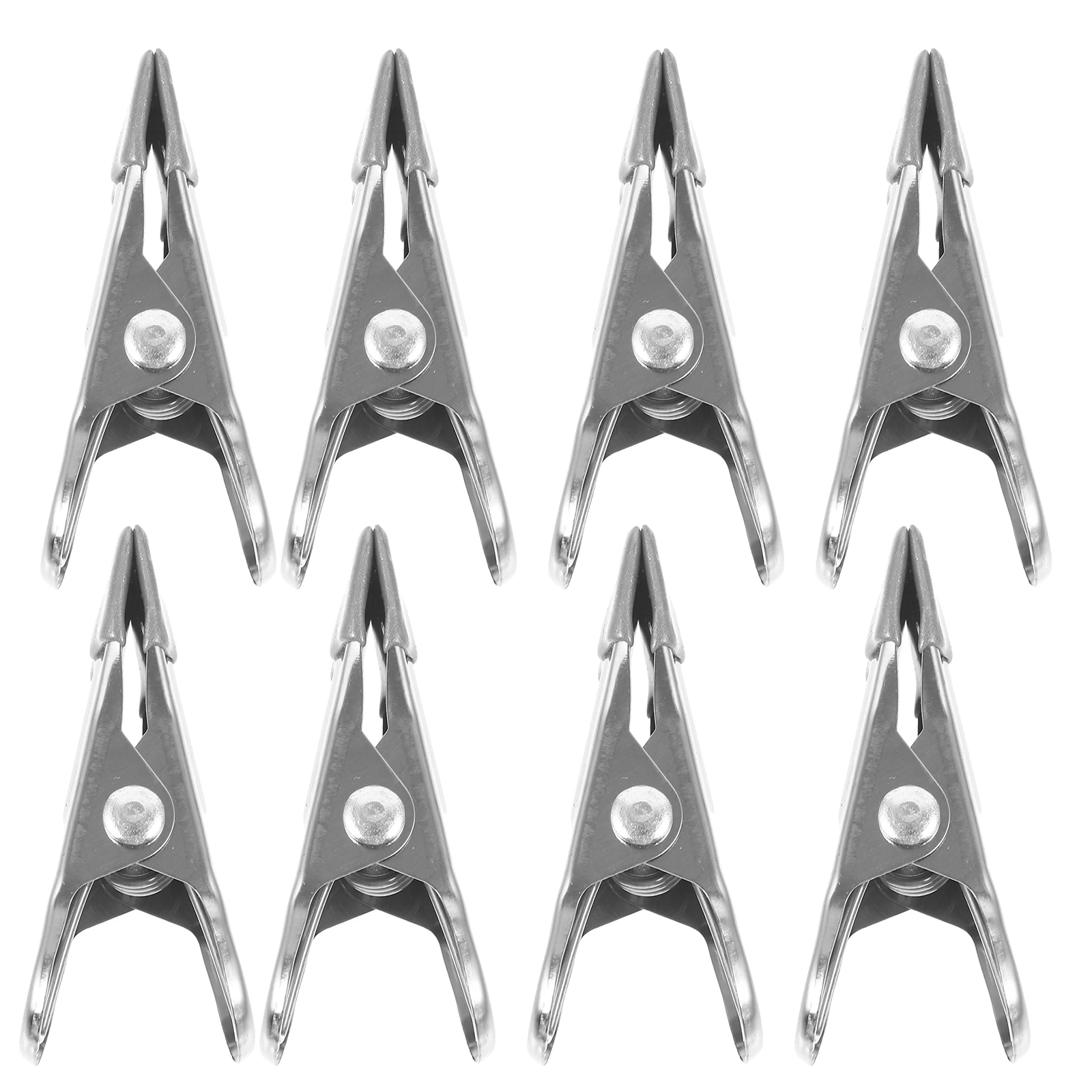 

24pcs Pool Cover Clips Windproof Stainless Steel Clamps for Ground Pools Metal Clothes Drying Towel Securing Anti Slip Design