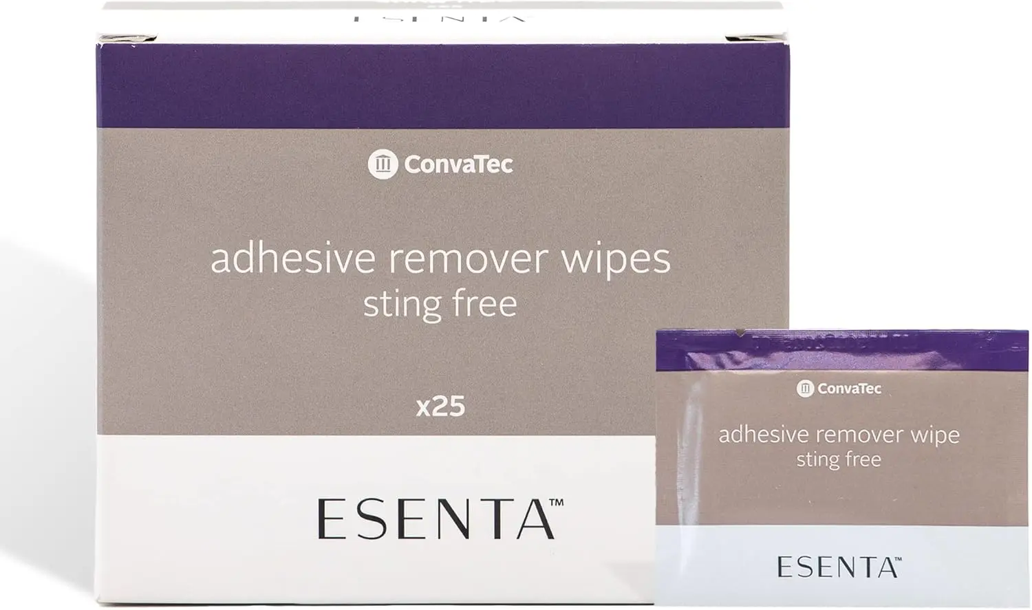 

Gentle Adhesive Remover Wipes for Stomas and Wounds, Alcohol-Free, Sting-Free, 25 Count Box