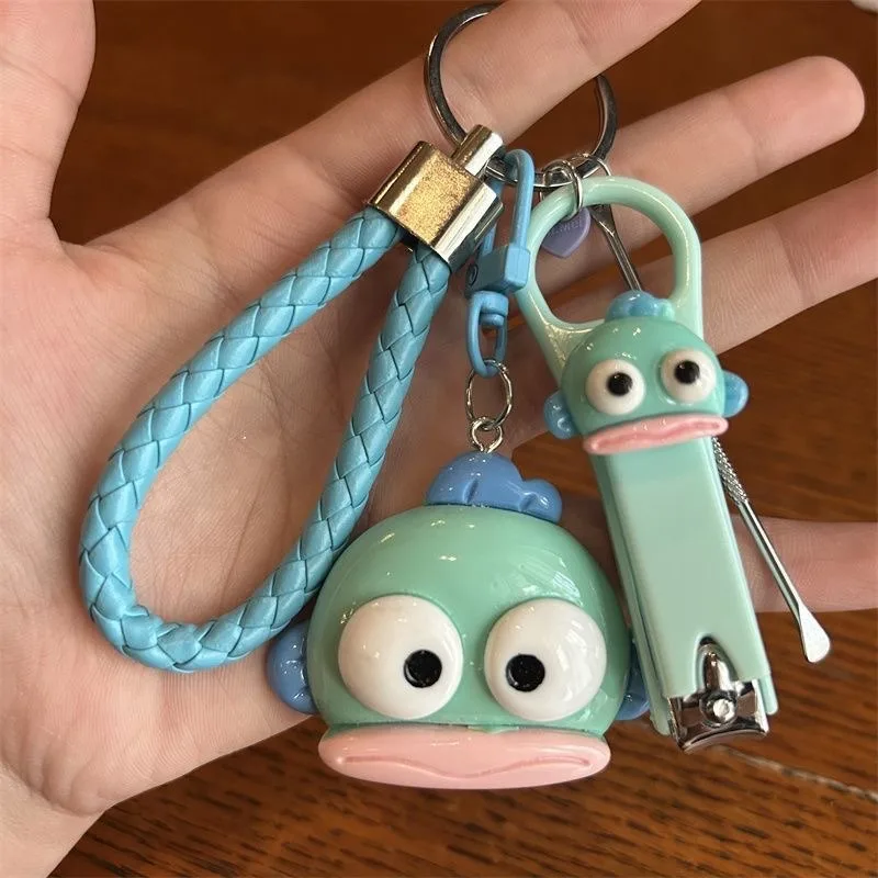 Kawaii Hangyodon Keychain Pendant Cartoon Cute Backpack Ornament Student Keychain Accessory Gift