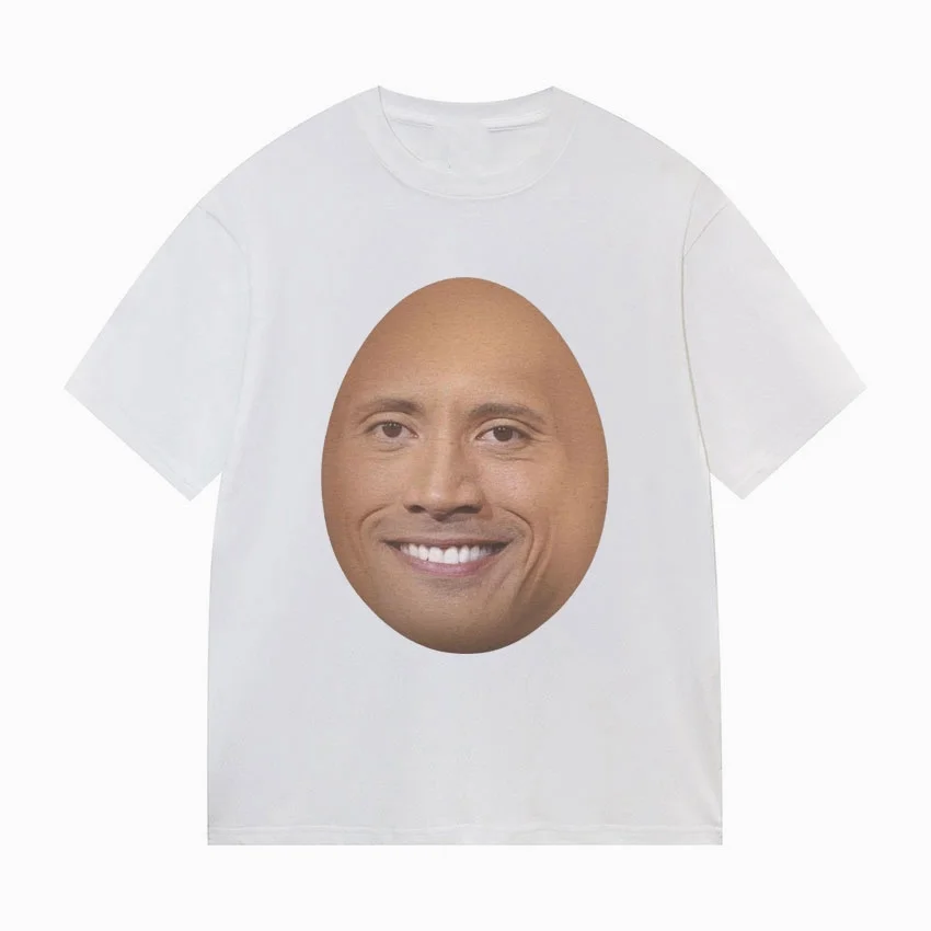 Fun Dwayne Johnson Actor Meme T-Shirt 2026 Summer  Fashion Short Sleeve T-Shirt Unisex Casual High Quality T-Shirt