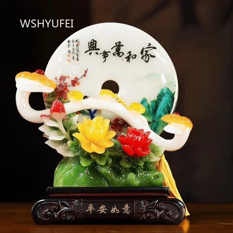Home and All Things Come Together Smoothly with A Buckle Ornament Living Room Report on Safety Crafts Entrance Decoration