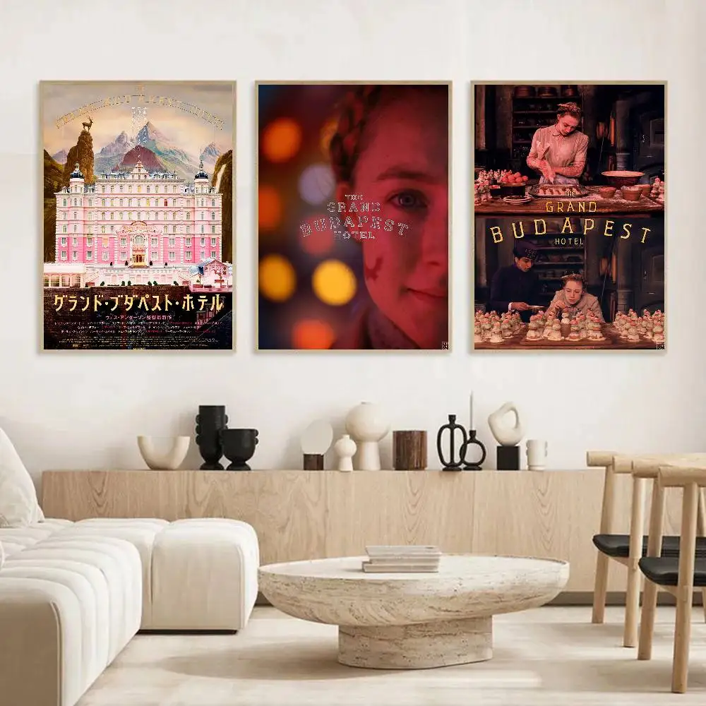 ملصق فندق The Grand Budapest ملصق فني ذاتي اللصق مقاوم للماء ملصق ورق مقهى بار ديكور جدران الغرفة #3